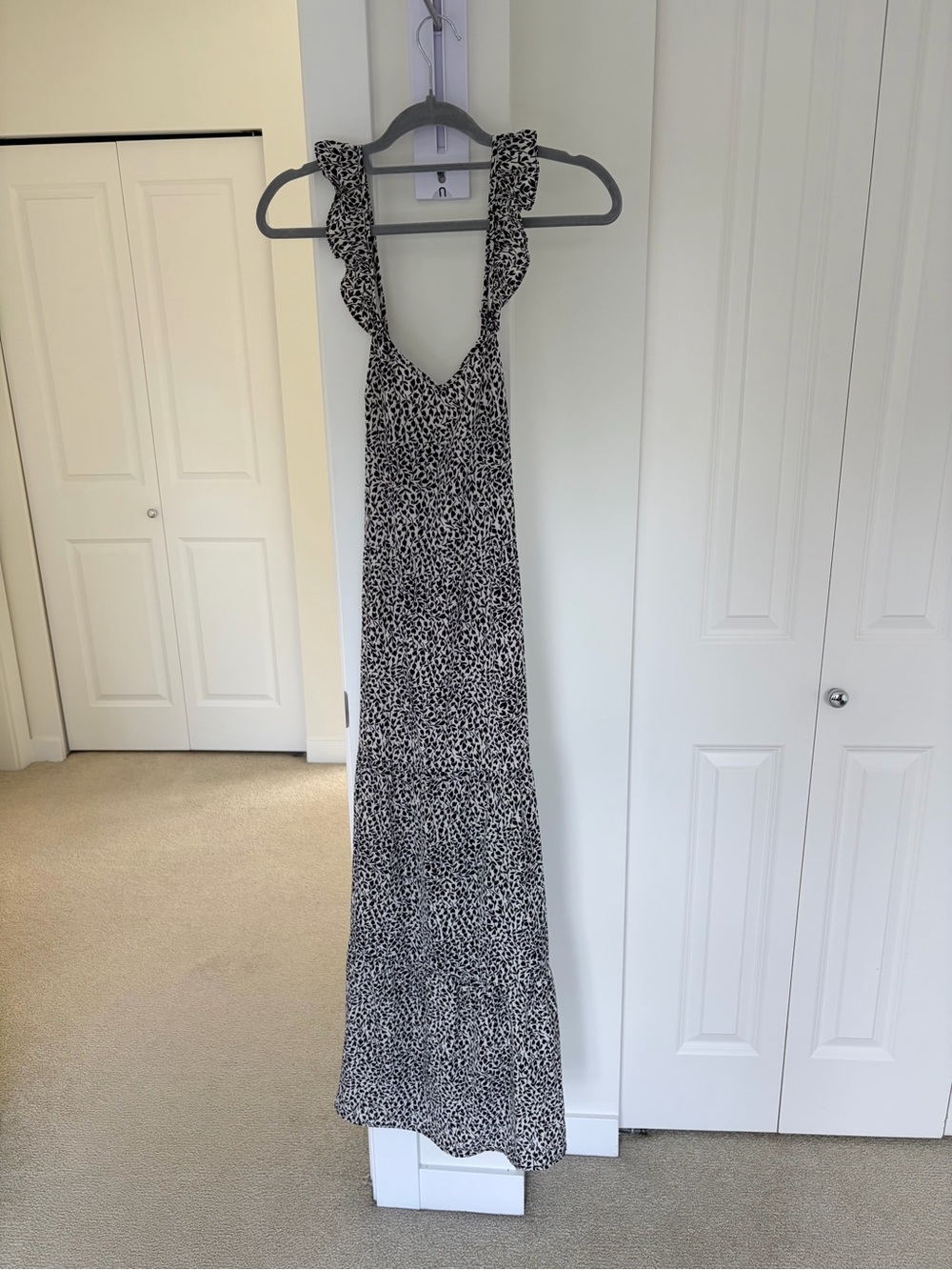 Ruffle Strap Maxi Dress